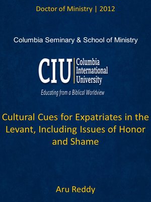 cover image of Cultural Cues for Expatriates in the Levant, Including Issues of Honor and Shame